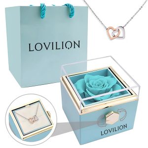 Κολιέ σε περιστρεφόμενο κουτί | HEARTS_BLUEBOX